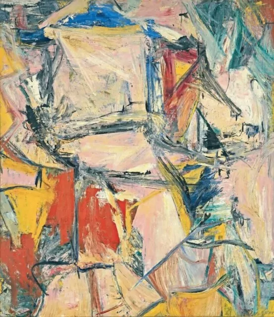 Interchange by Willem de Kooning (Dutch, 1904-1997), oil on canvas.