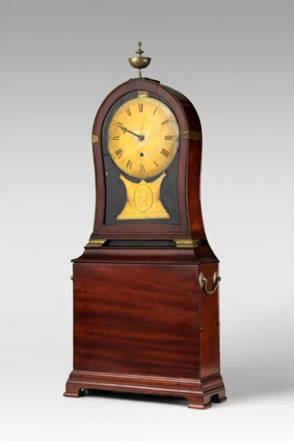 Rare 30 Hour Mahogany "Balloon" Shelf Clock by Simon Willard (1753–1848). 
