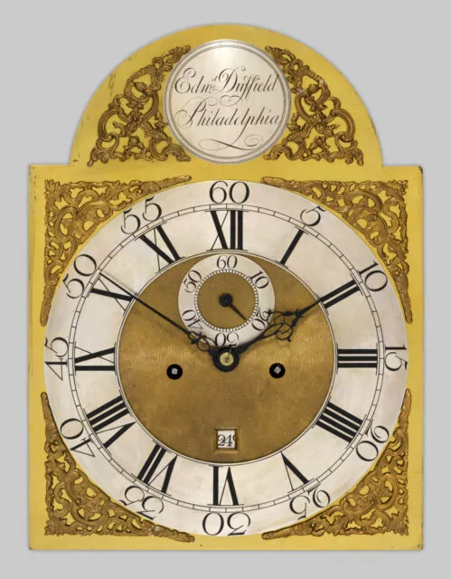 Brass Composite Dial of Tallcase clock by Edward Duffield, Philadelphia (1730–1803), Circa 1765-75.