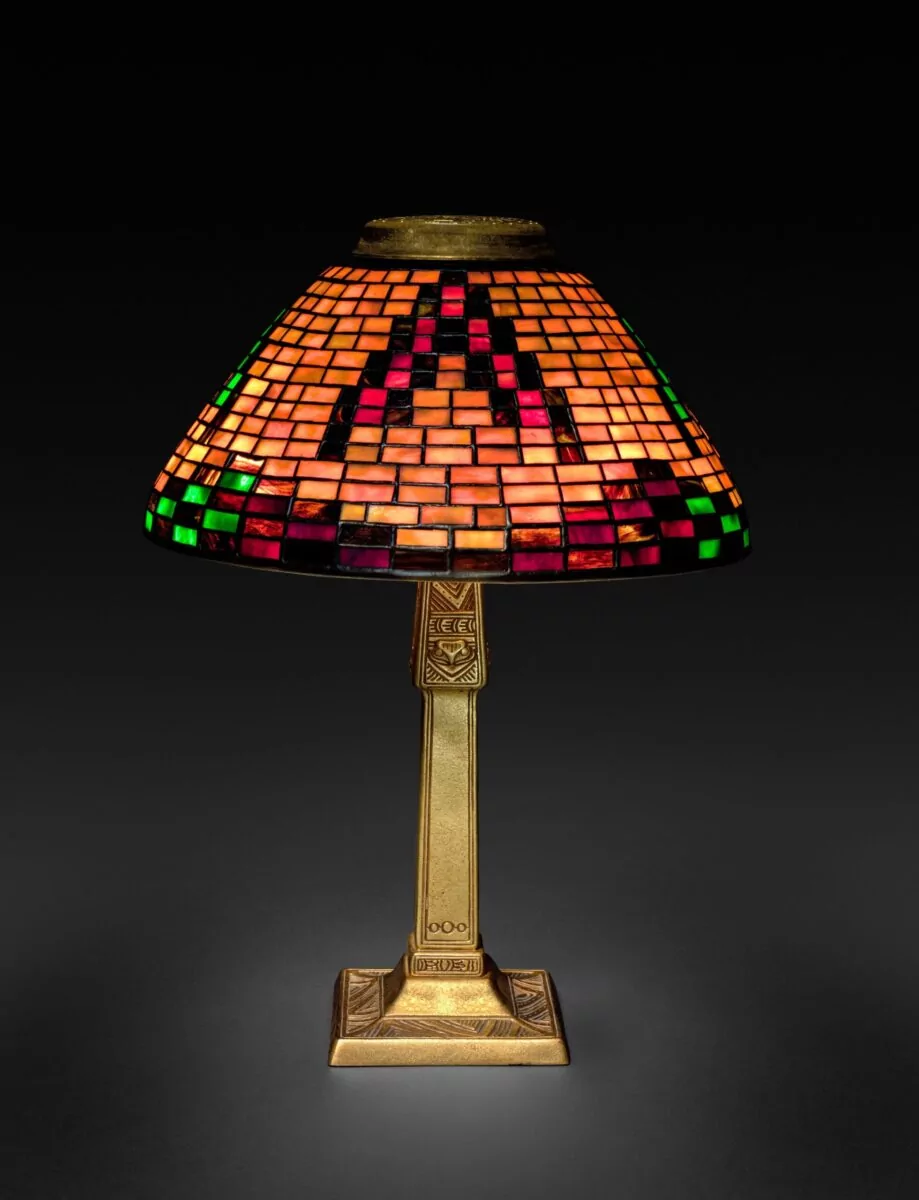 Indian Basket Lamp by Tiffany Studios (United States, New York, 1902–32), circa 1902-1910