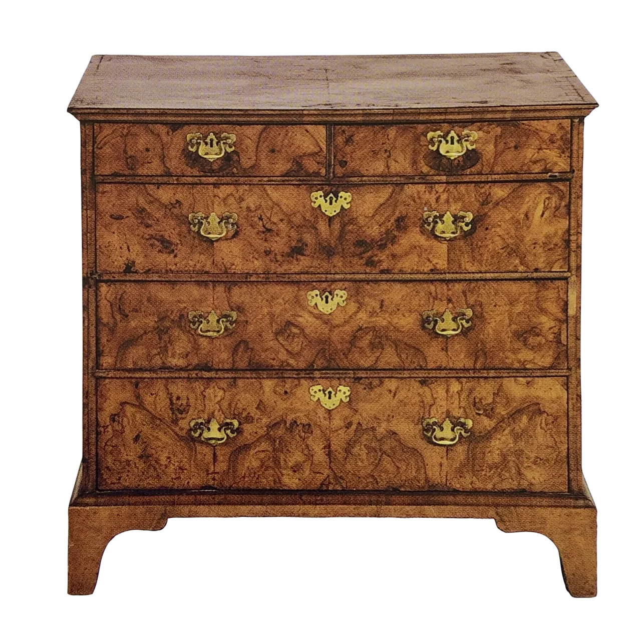 George II Walnut Chest-of-Drawers, c.1740