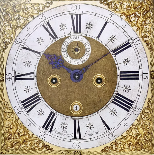 Longcase brass composite dial, c.1710