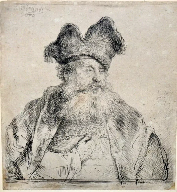 Etching by Rembrandt van Rijn