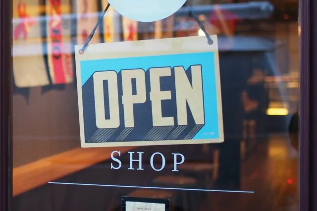 Antique shop sign