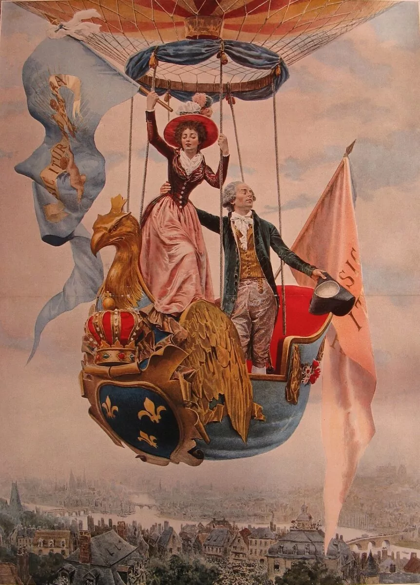 Montgolfier lithograph.
