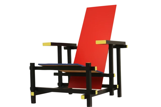 Red Blue Chair, Gerrit Rietveld, 1918-1923.