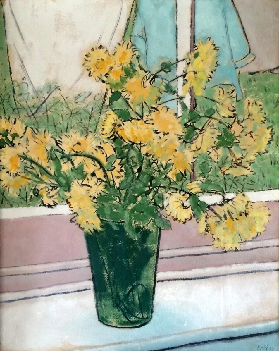 Oil on board by Edmund Xavier Kapp, British (1890-1978)