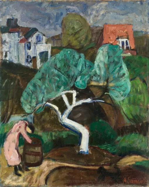 The White Apple Tree by Antanas Samuolis