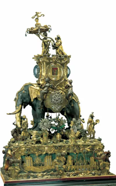 A musical elephant made by the French clockmaker Hubert Martinet in 1774 is one of the highlights of Waddesdon Manor