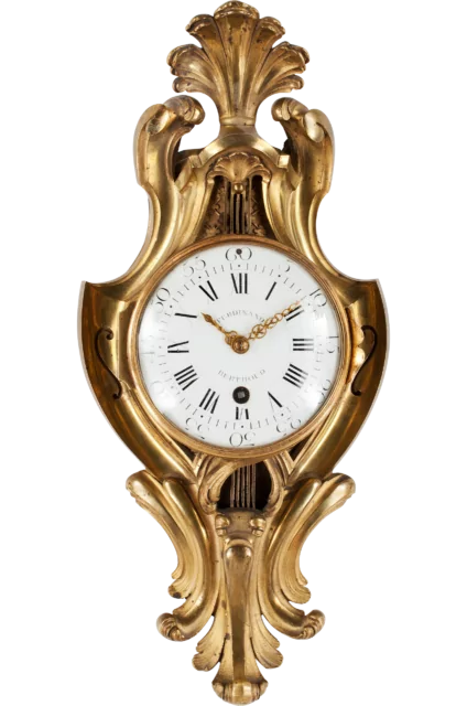 Gilt bronze cartel clock by Ferdinand Berthoud (1727-1807)