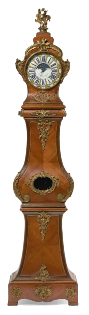 Louis XV longcase clock in a rosewood with ormolu mounts, circa 1760