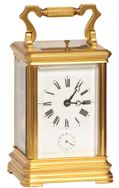 Carriage clock by Couaillet Frères with repeat striking, circa 1900