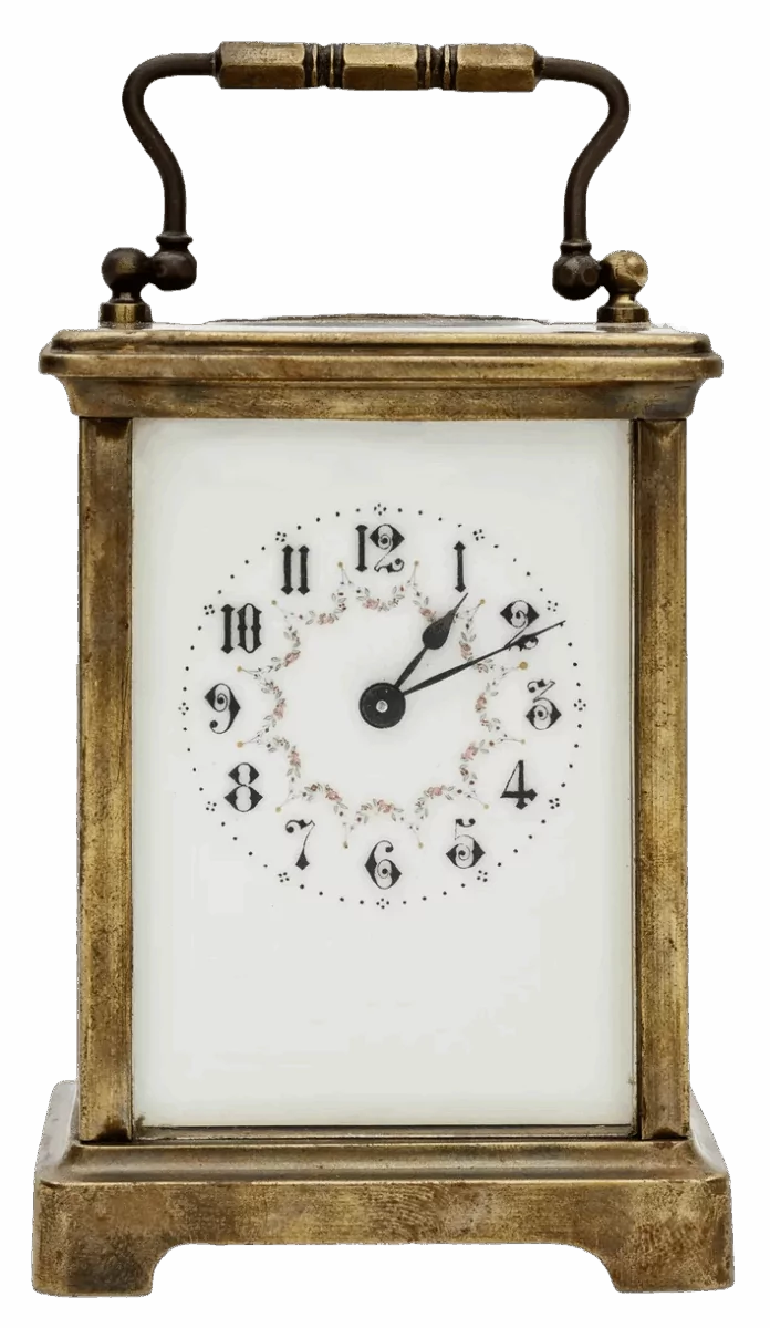 Carriage clock in Obis case, early 20th century