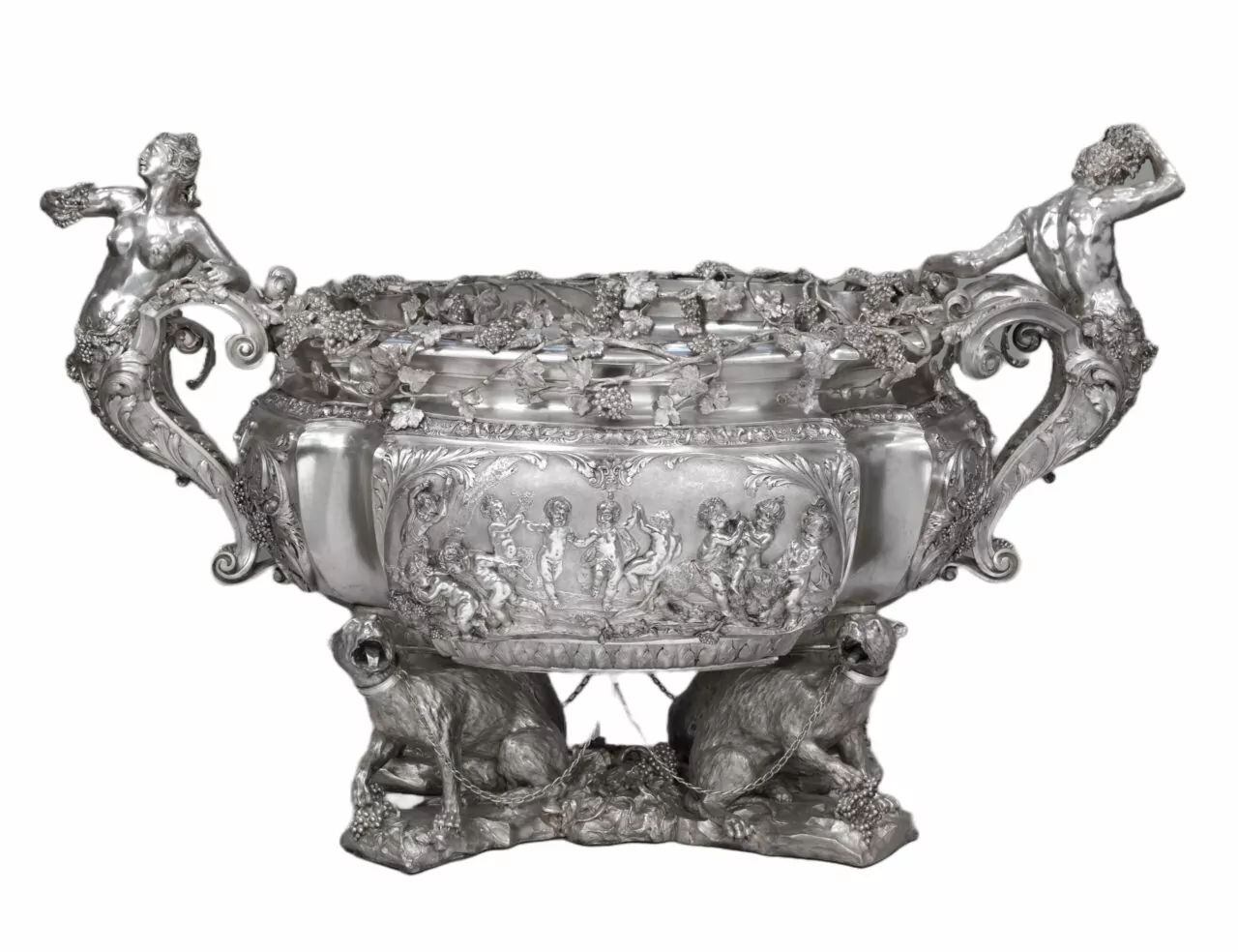 Victorian electroplated wine cistern by Elkington & Co. circa 1880.