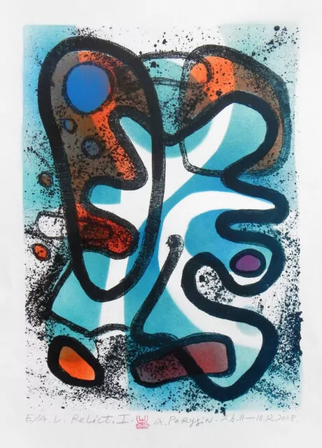 Alexey Parygin (1964–), Relict I, lithograph on paper. 
