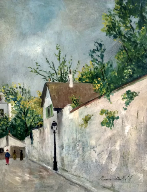 Maurice Utrillo, oil on canvas.