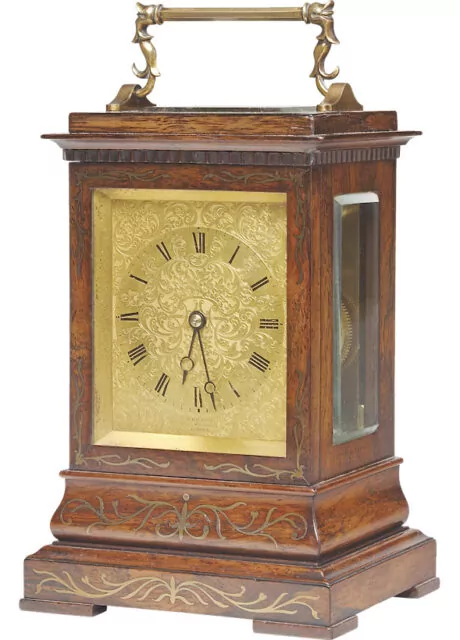 William IV rosewood carriage clock, circa 1830