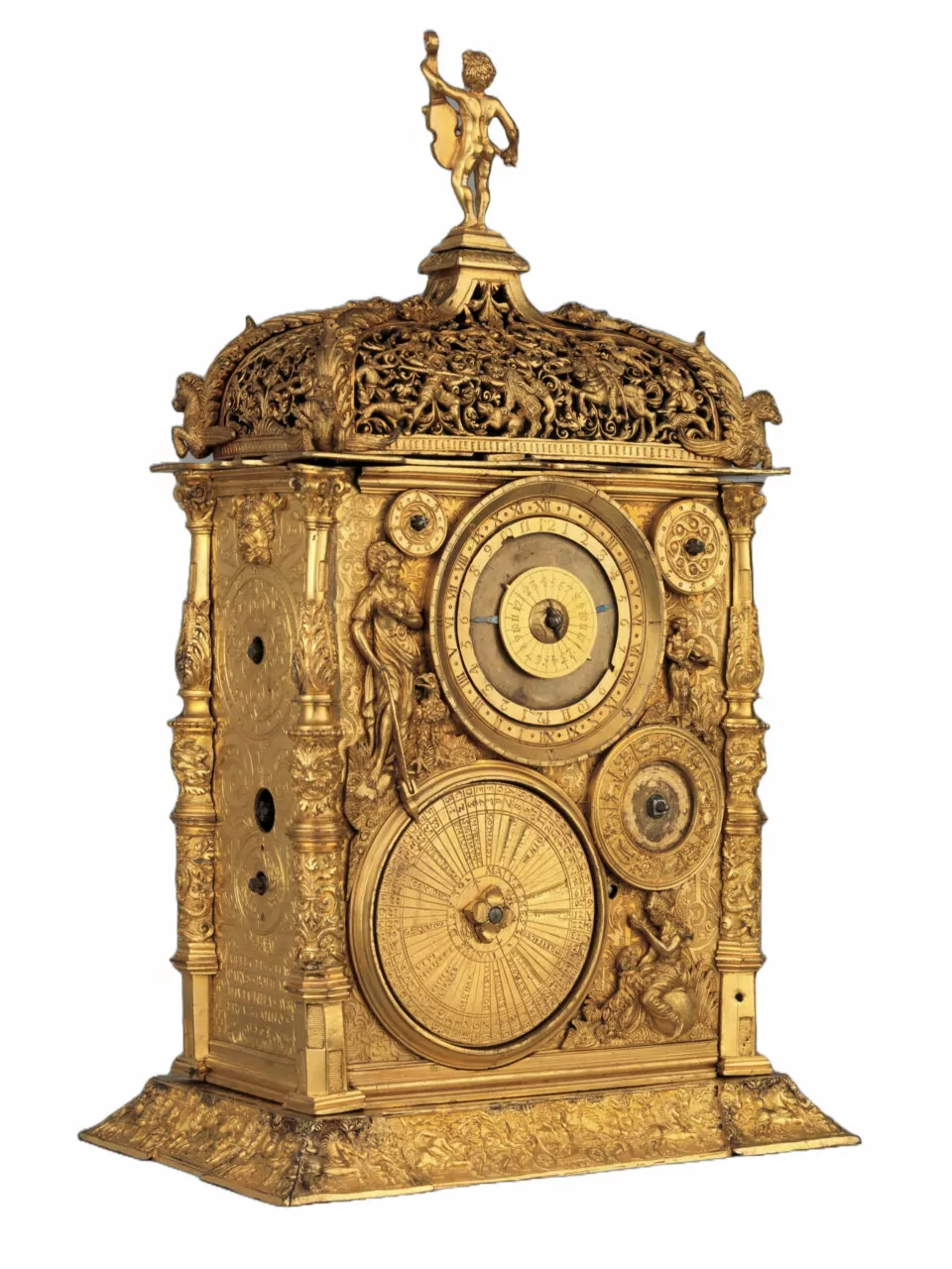 Astronomical table clock by Caspar Behaim (Chasparus Bohemus), Augsburg, Germany. Circa 1568.