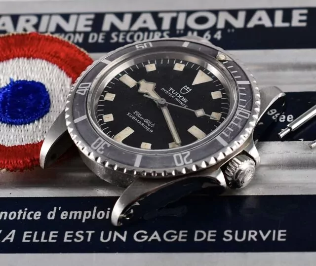 Tudor Submariner Marine Nationale Snowflake wristwatch, 1979.