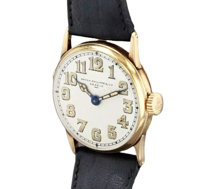 The 'Watchmaker’s Daughter' is an antique Patek Philippe wristwatch originally owned by its founder, Adrien Philippe, and given to his daughter Louise on her wedding day in 1875 to Joseph Antoine Bénassy. Auctioned at Sotheby's in 2023.