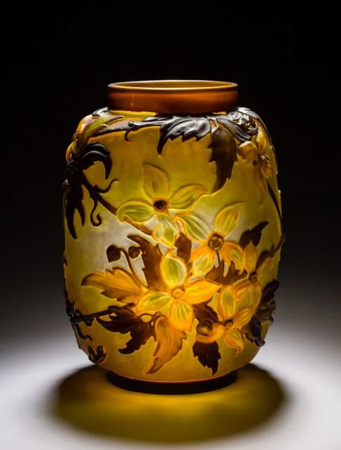 Glass Vase by Emile Gallé (1846–1904).