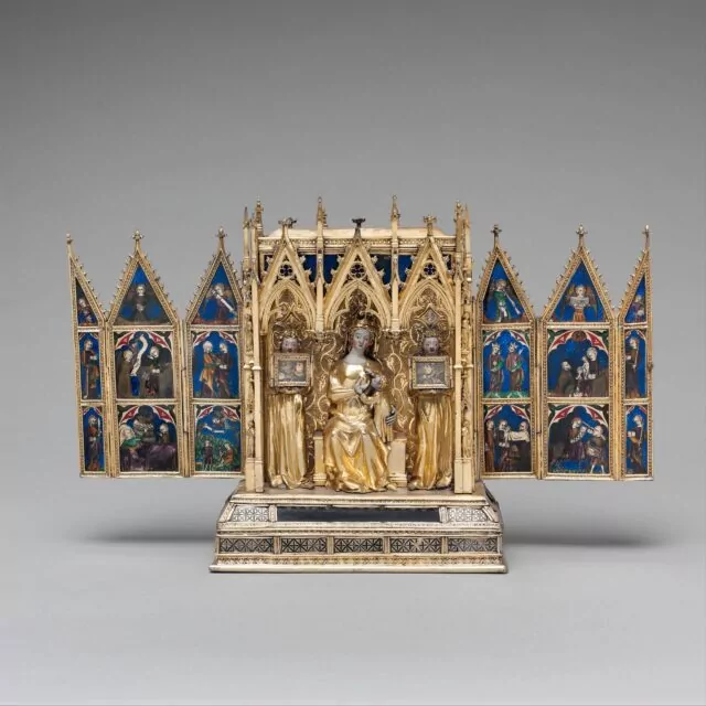 French Reliquary Shrine, attributed to Jean de Touyl, Circa 1325-50.