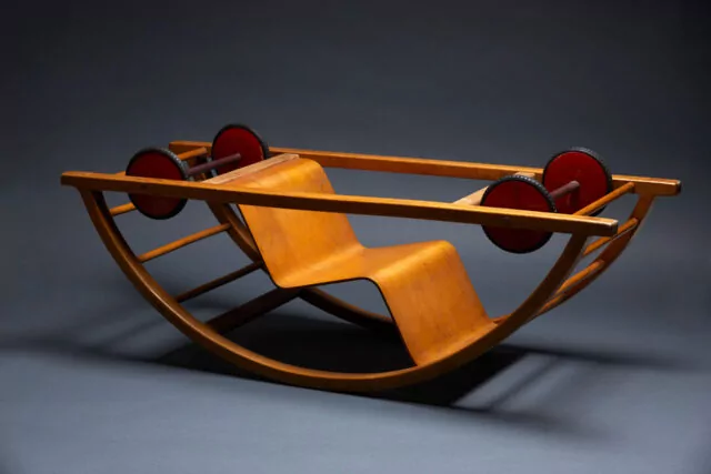 Rocking Car Chair by Hans Brockhage (German, 1925-2009). 