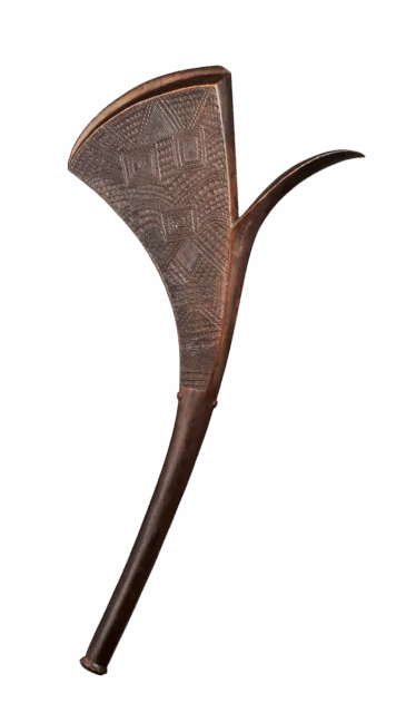 Title: Club (Sali) Date: mid to late 19th century Geography: Fiji Culture: Fijian Medium: Wood Dimensions: H. 22 7/8 × W. 46 × D. 3 in. (58.1 × 116.8 × 7.6 cm) Classification: Wood-Implements