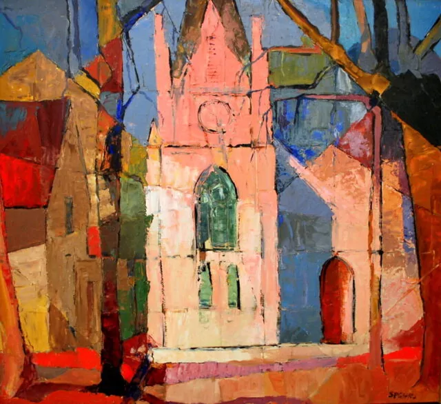 Frank Sydney Spears (British/South African, 1906-1991), The Gardens Shul, Oil on Canvas.