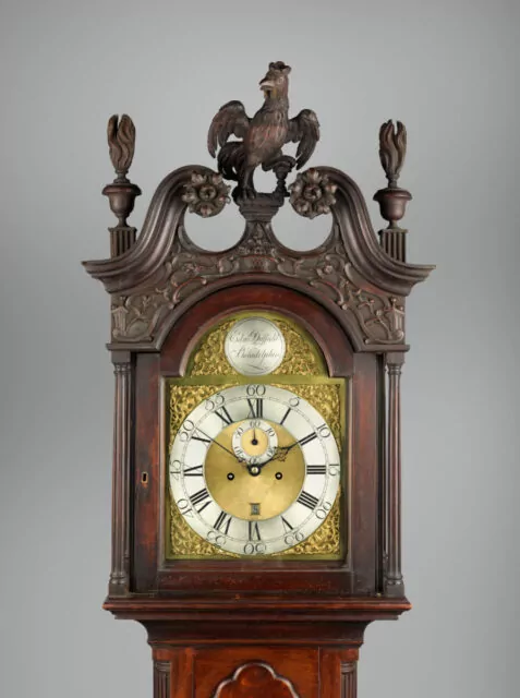 American Mahogany Tallcase clock by Edward Duffield, Philadelphia (1730–1803), Circa 1765-75. 