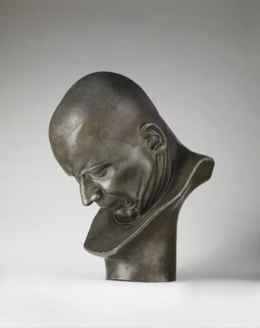 Tin alloy bust titled: A Hypocrite and a Slanderer by Franz Xaver Messerschmidt (German, Wiesensteig 1736–1783 Pressburg)