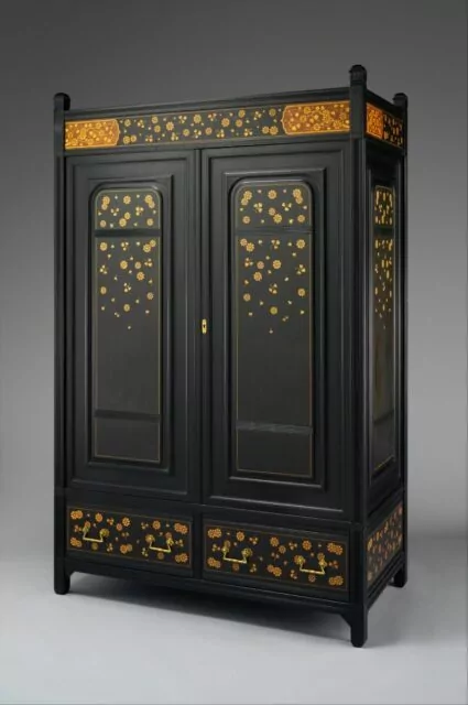 Anglo-Japanesque Style Wardrobe by Herter Brothers (German, active New York, 1864-1906). 