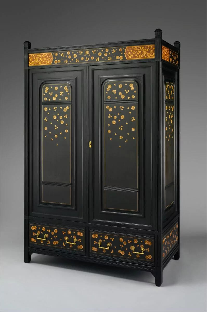 Anglo-Japanesque Style Wardrobe by Herter Brothers (German, active New York, 1864-1906).